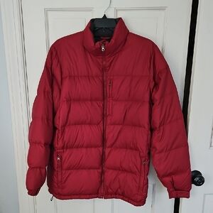 L.L. Bean Men's Bold Red Puffer Jacket